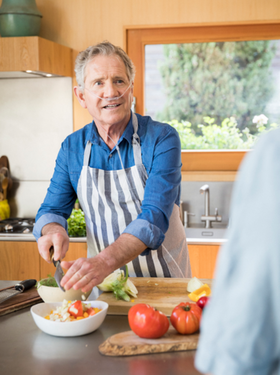 COPD male patient (cooking) 2